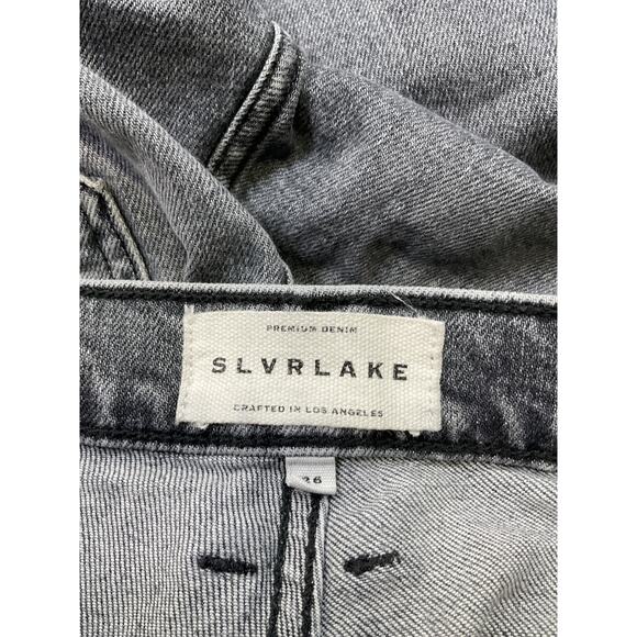 Slvrlake 'Beatnik' Black Cotton High Rise Slim Jean Size 26 - Picture 4 of 5